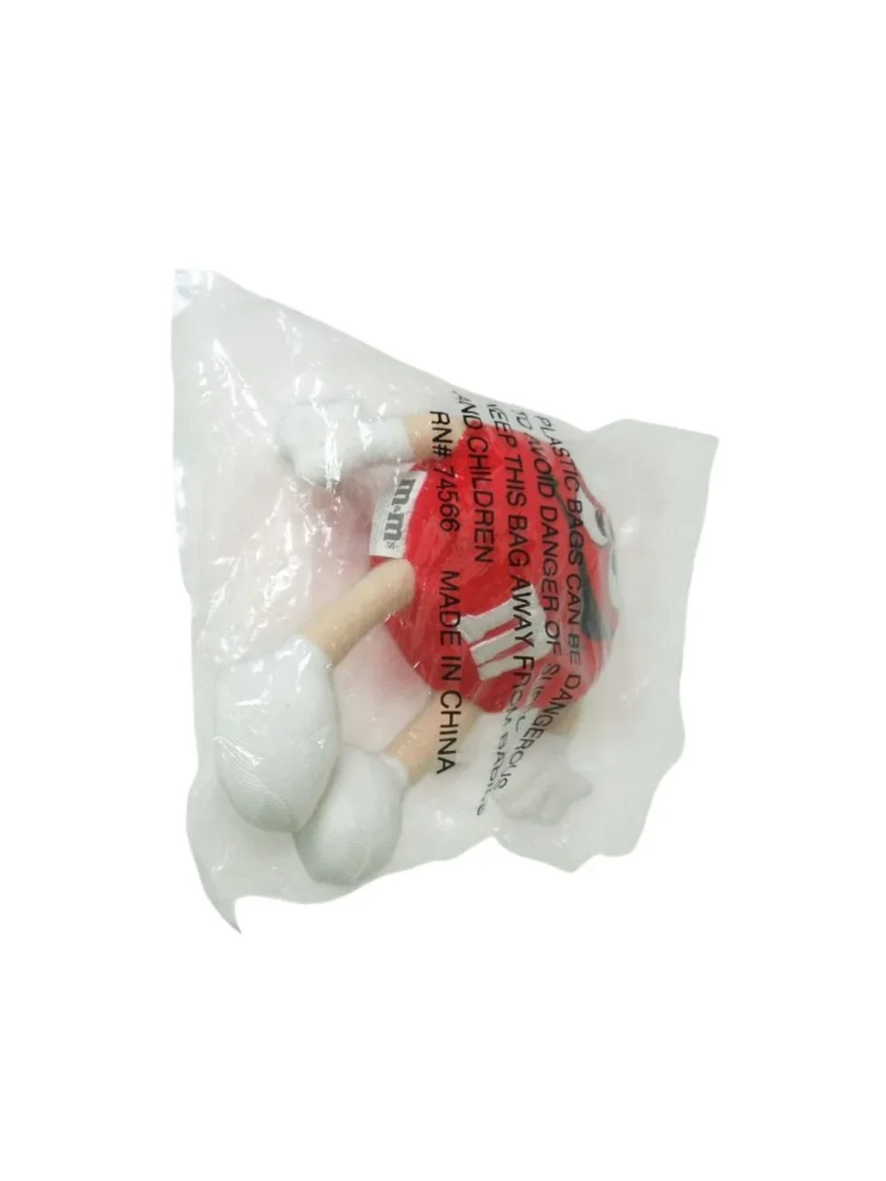 Vintage 1997 M&M’s Red Plush Ornament Sealed Mars Candy Character 5" - Picture 6 of 10